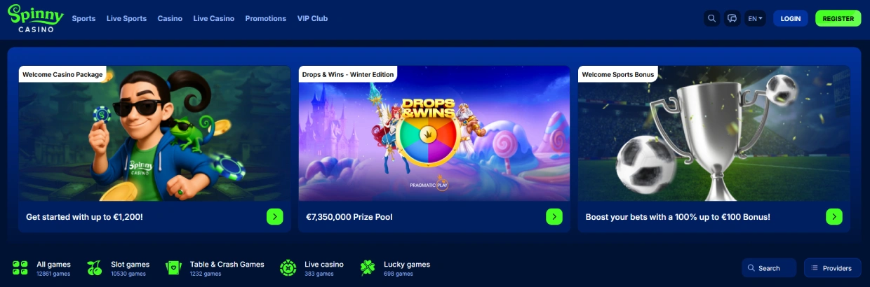 Spinny Casino non Gamstop